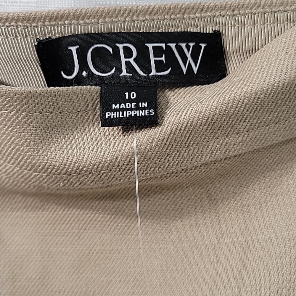 J.CREW Classic Tan Women's Linen Mini Skirt Size 10 - Picture 4 of 8